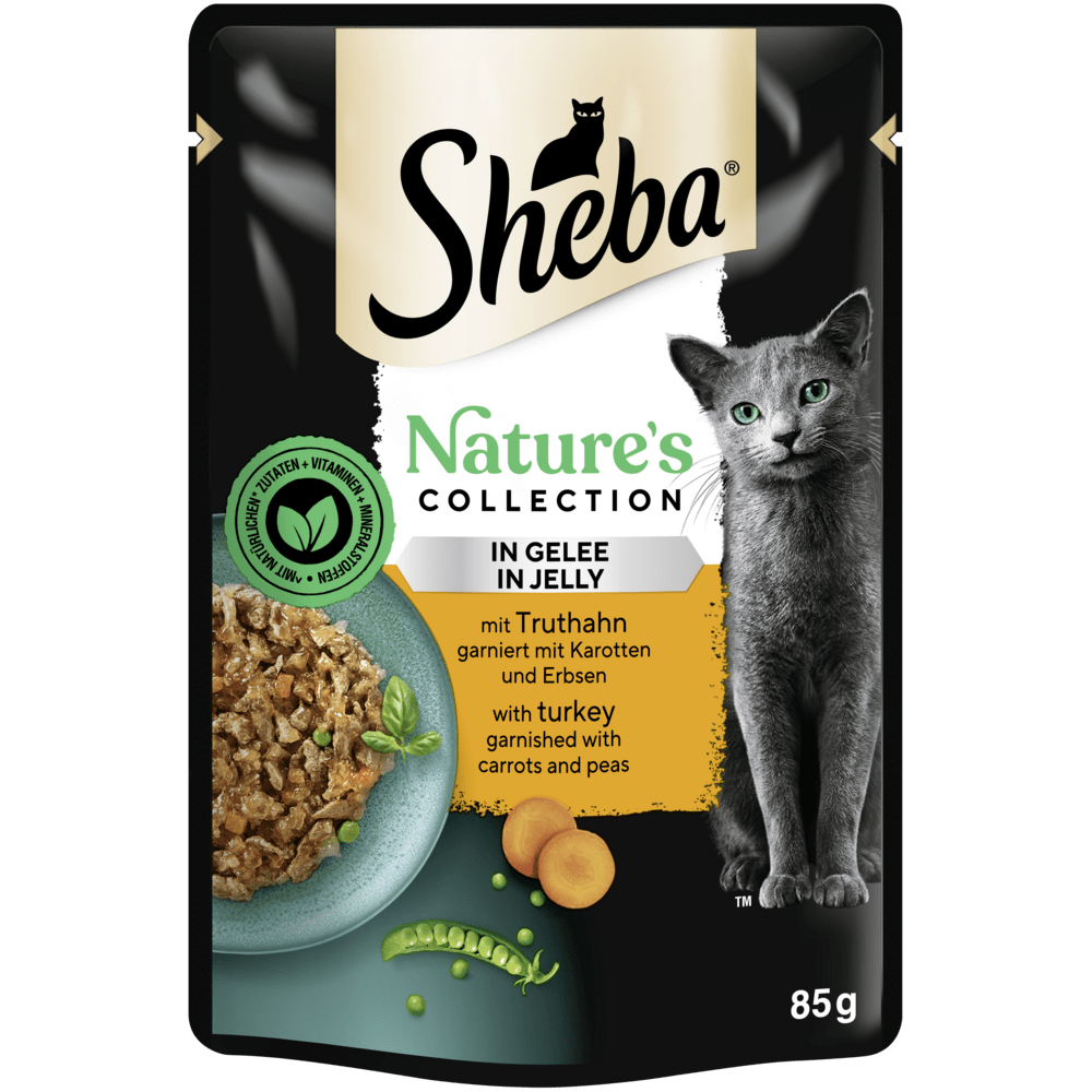 mit Truthahn garniert mit Karotten und Erbsen in Gelee 85g - Nature's Collection - 1