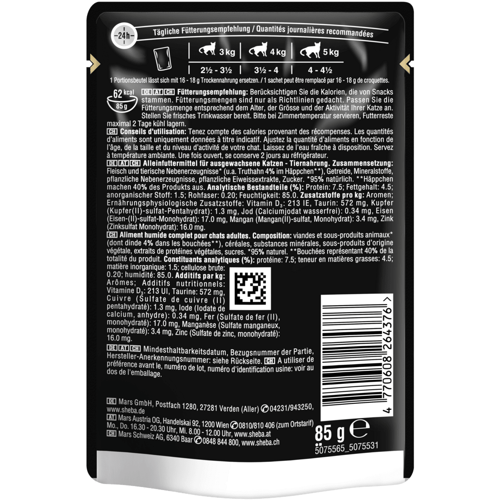 SHEBA® Sauce Collection Sauce Lover Truthahn in Sauce, 85g - 2