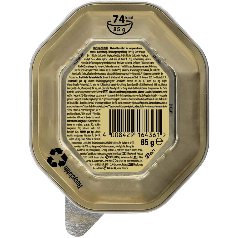 SHEBA® Sauce Collection Pute in heller in Sauce, 85g - 2