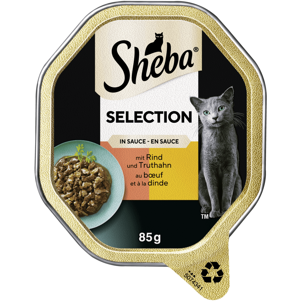 SHEBA® Selection Rind & Truthahn in Sauce, 85g - 1