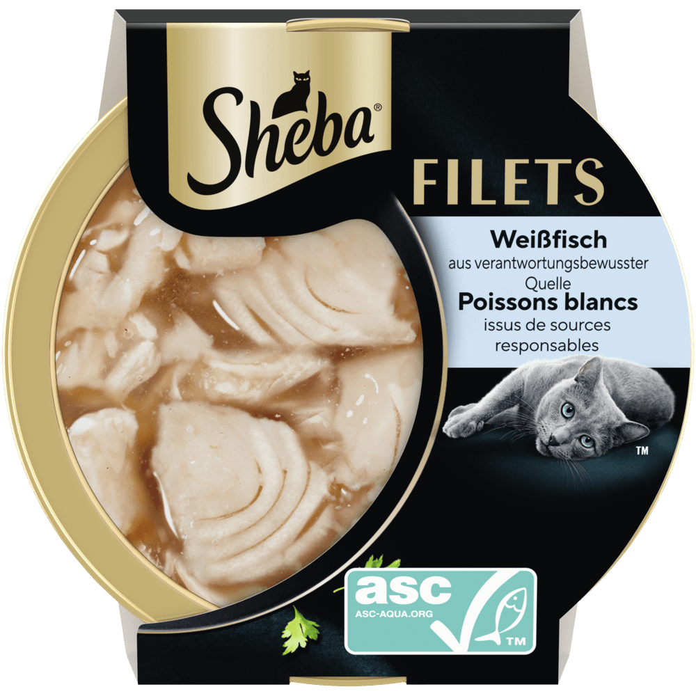 SHEBA® Filets Weißfisch ASC, 60g - 1