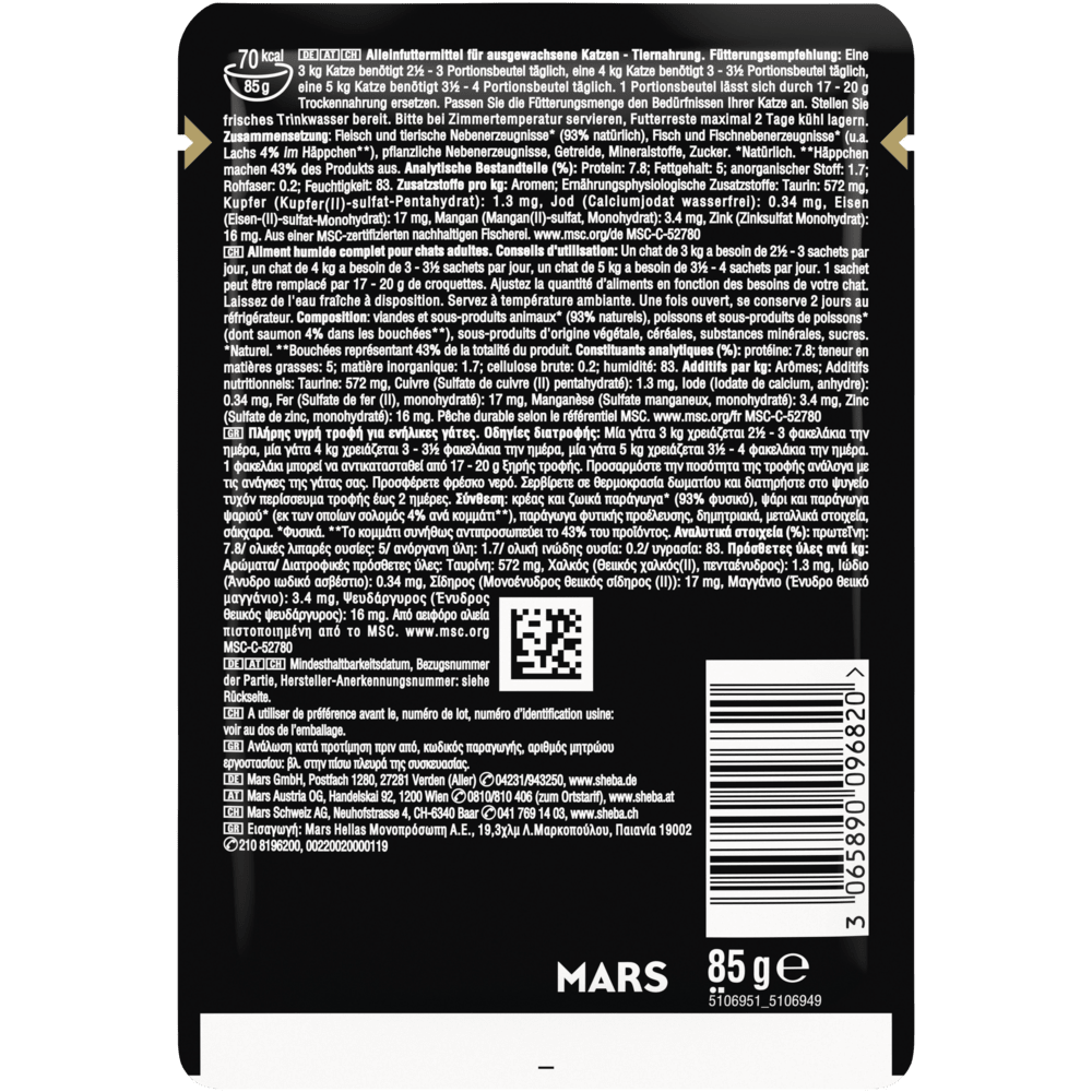 SHEBA® Selection Lachs MSC in Sauce, 85g - 2
