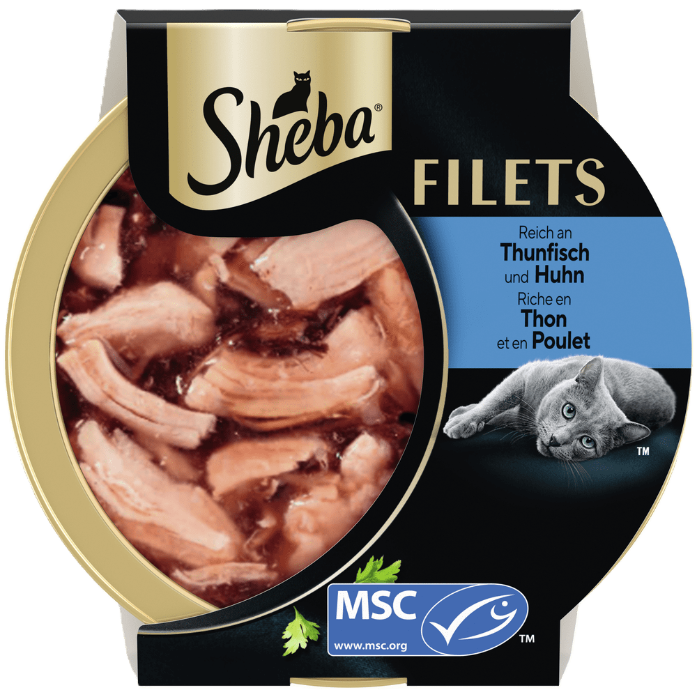 SHEBA® Filets Thunfisch MSC & Huhn, 60g - 1