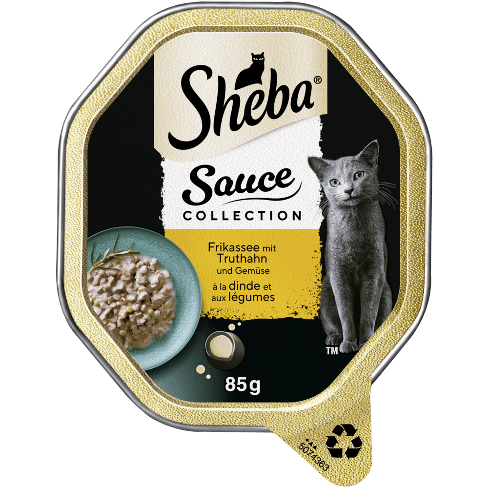 SHEBA® Sauce Collection Frikassee Truthahn & Gemüse in Sauce, 85g - 1