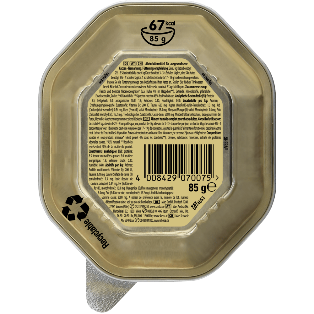 SHEBA® Delikatesse Huhn in Gelee, Schale 85g - 2