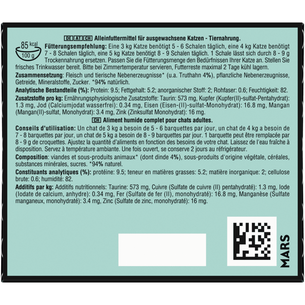 SHEBA® PERFECT PORTIONS™ Truthahn in Sauce, 3 x 75g - 3