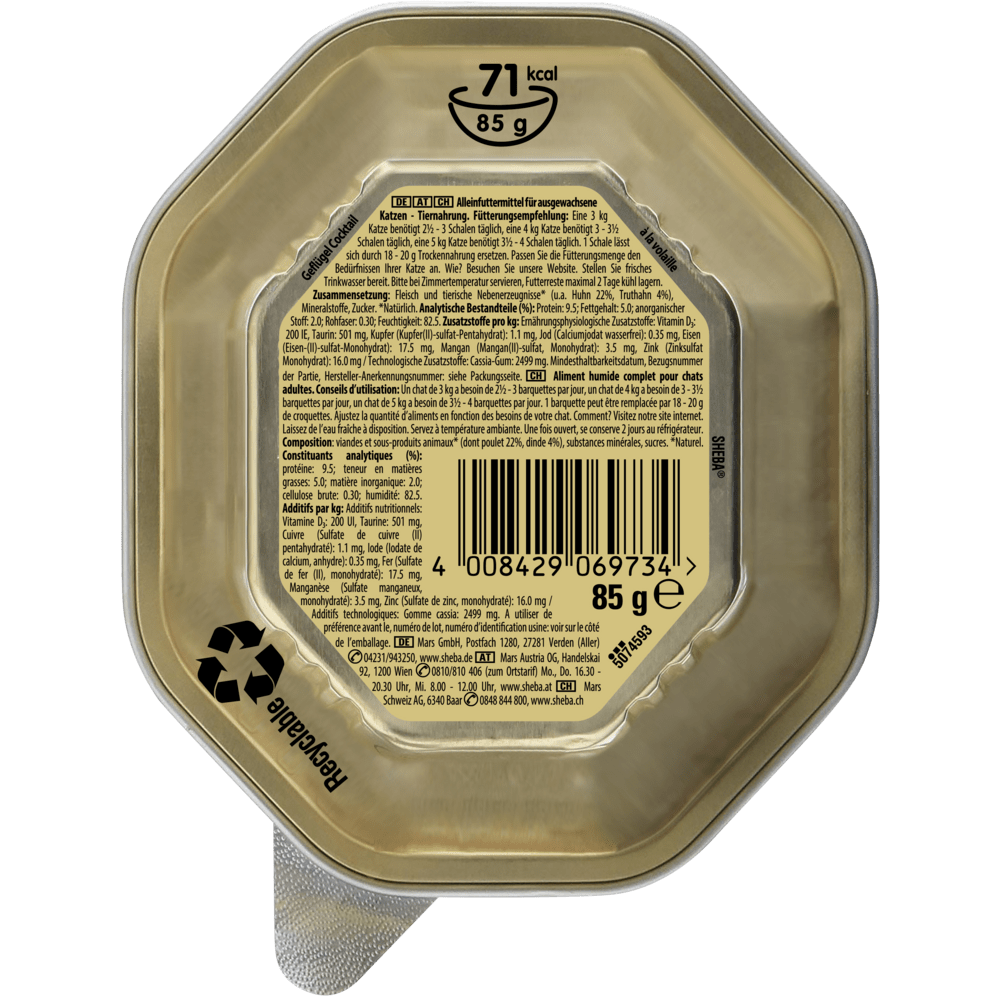 SHEBA® Classics Geflügel Cocktail in Pastete, 85g - 2