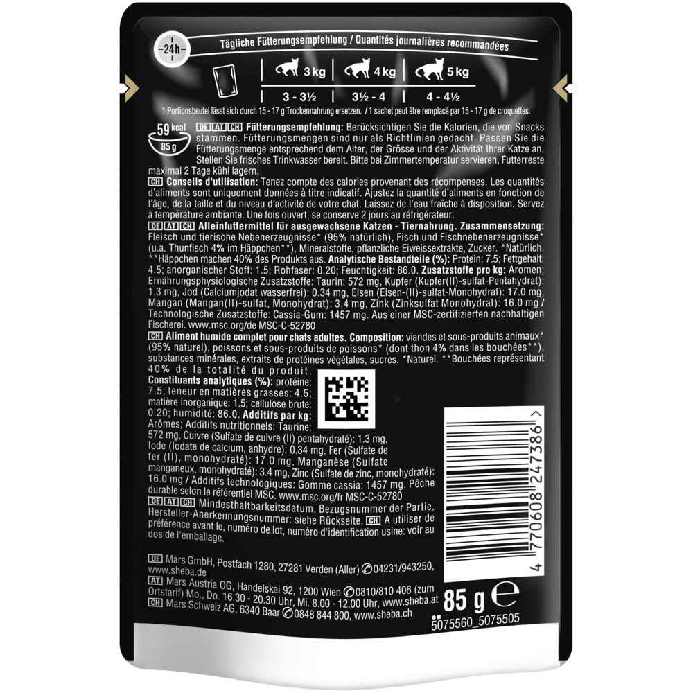 SHEBA® Delikatesse Thunfisch MSC in Gelee, 85g - 2