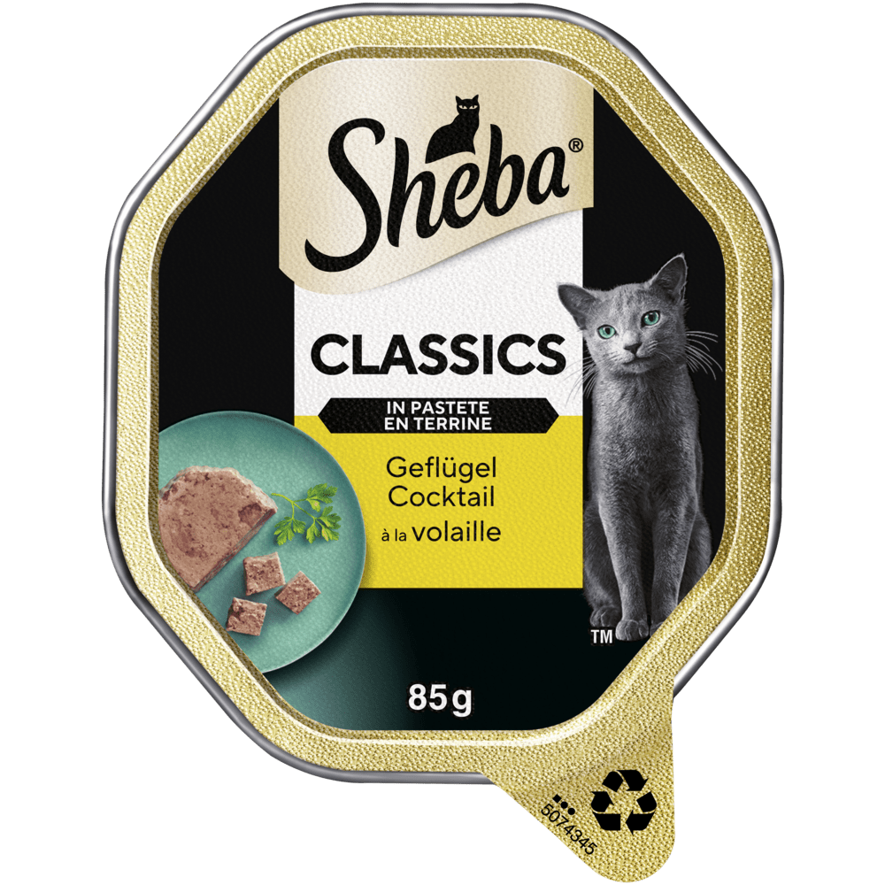 SHEBA® Classics Geflügel Cocktail in Pastete, 85g - 1