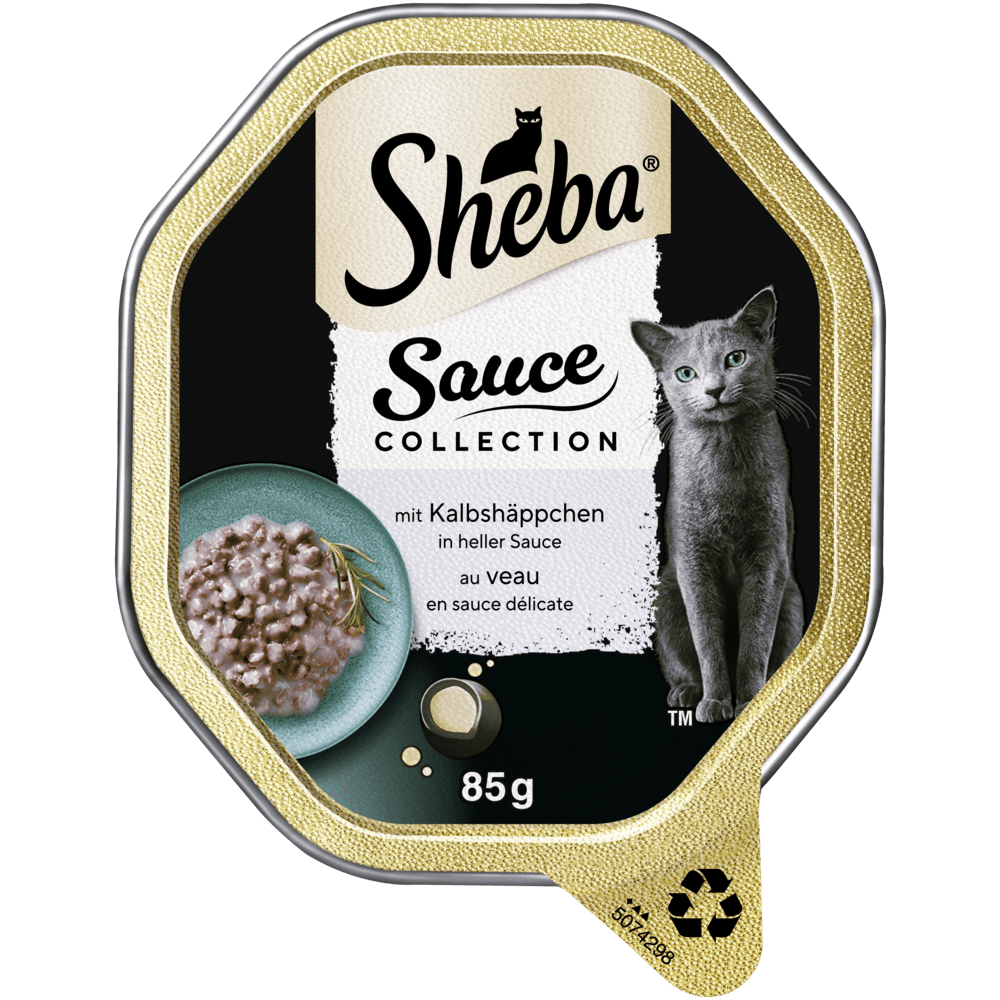SHEBA® Sauce Collection Kalbshäppchen in heller Sauce, 85g - 1