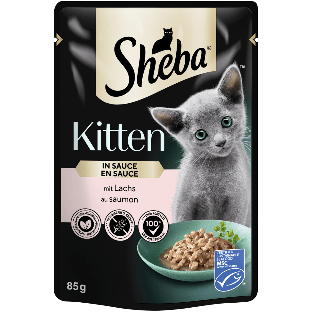 SHEBA® Kitten Lachs in Sauce, 85g - 1