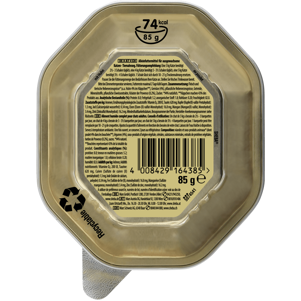SHEBA® Sauce Collection Hühnchen in Kräutersauce, 85g - 2