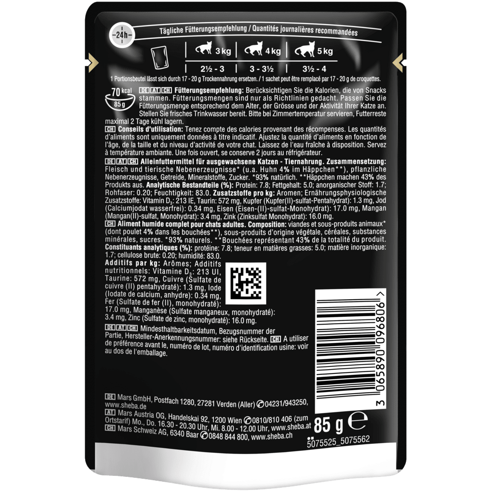 SHEBA® Selection Huhn in Sauce, Portionsbeutel 85g - 2