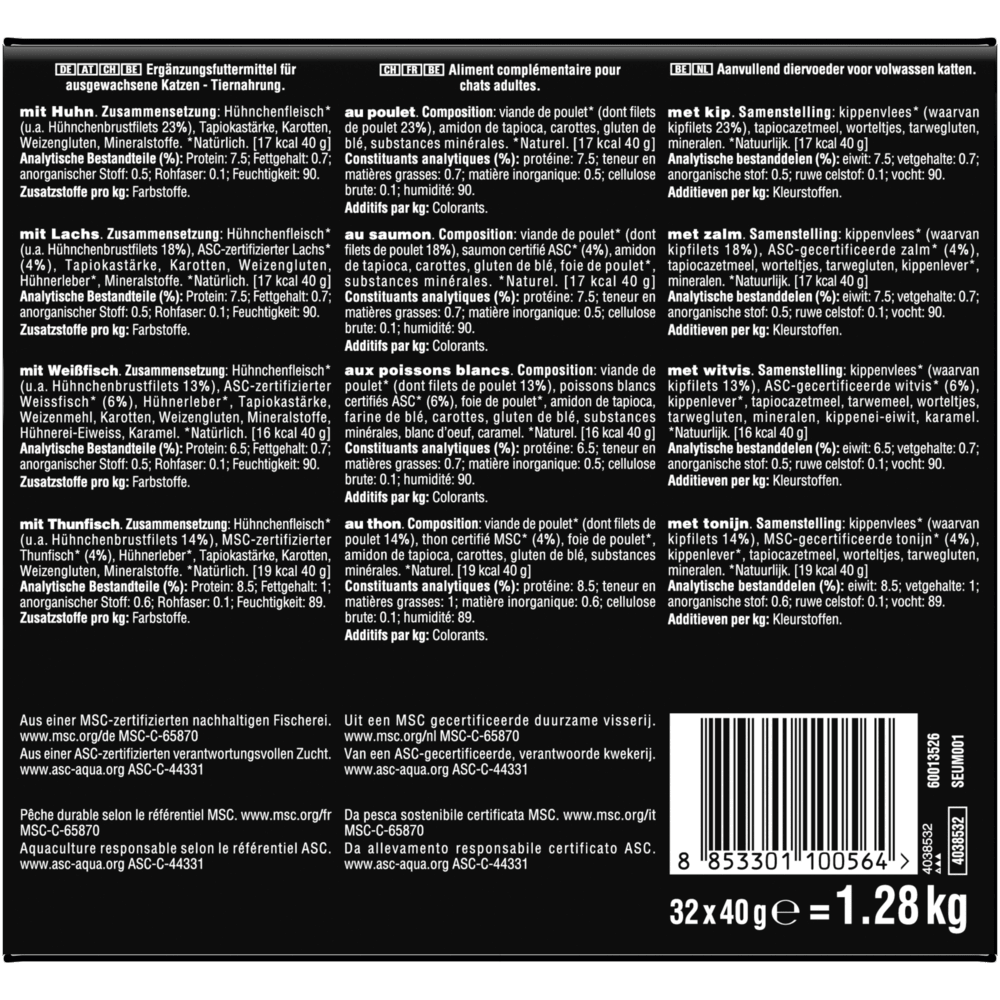 SHEBA® Soup Huhn, Lachs, Thunfisch, Weißfisch ASC MSC, 32 x 40g - 2
