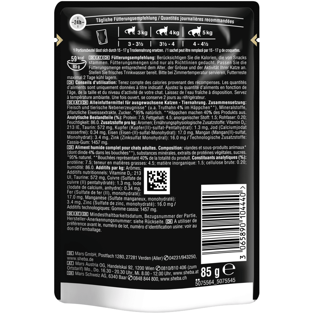 SHEBA® Delikatesse Truthahn in Gelee, 85g - 2