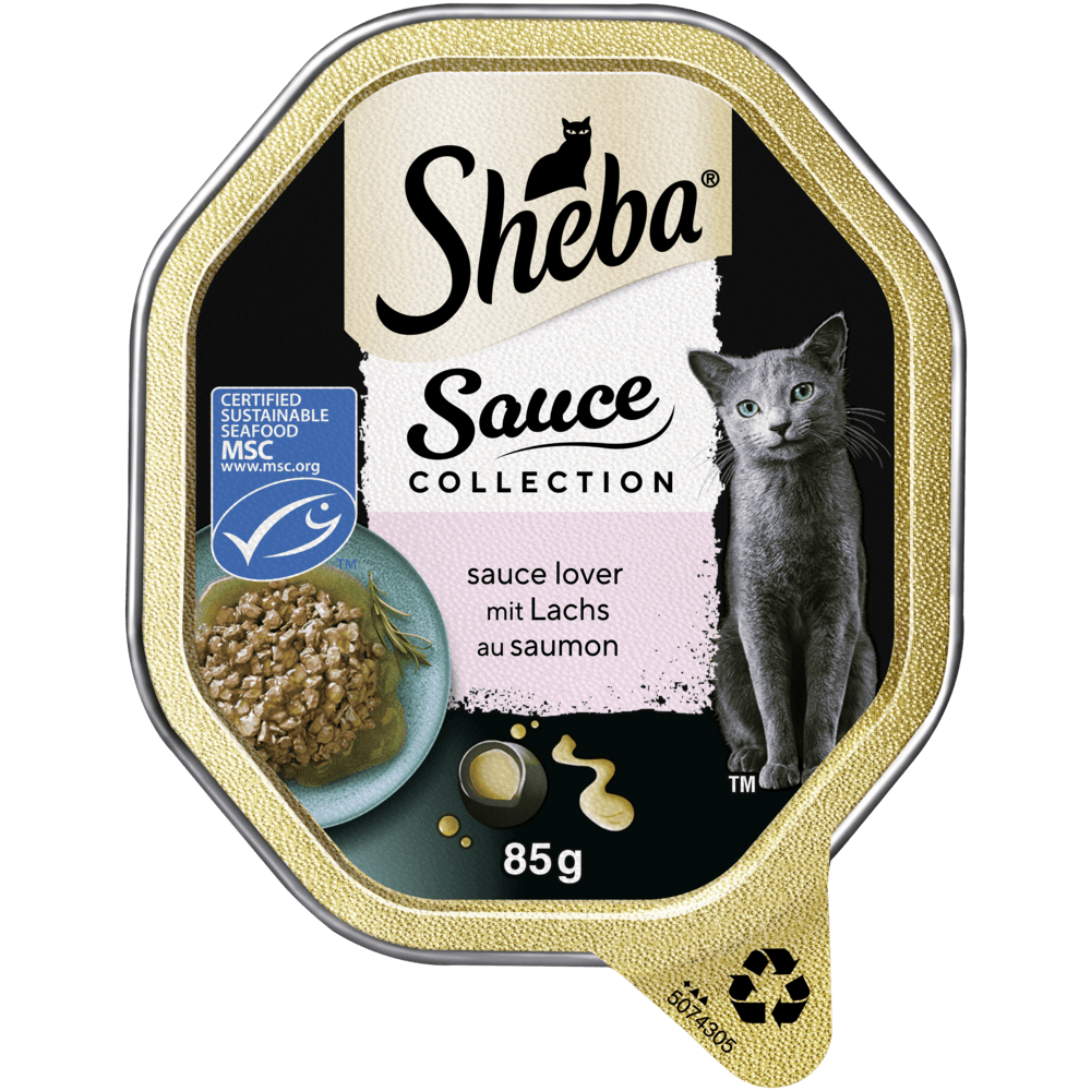 SHEBA® Sauce Collection Sauce Lover Lachs MSC in Sauce, 85g - 1