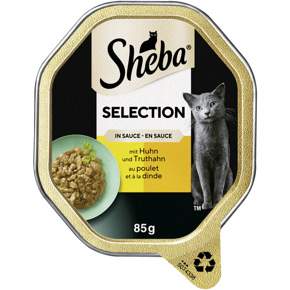 Selection in Sauce mit Huhn und Truthahn, Schale
