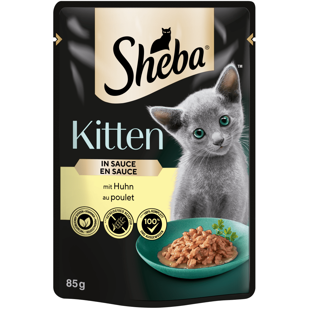 Kitten in Sauce mit Huhn, Portionsbeutel