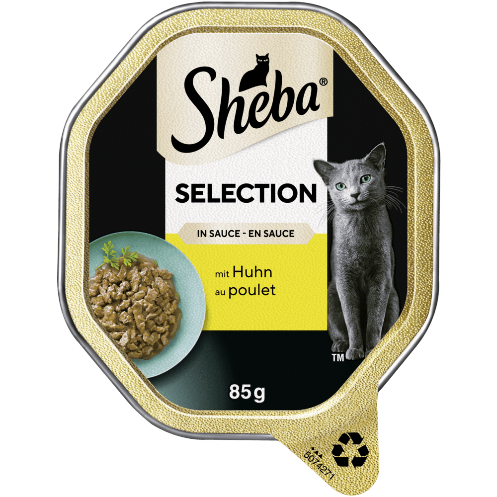 Selection in Sauce mit Huhn, Schale