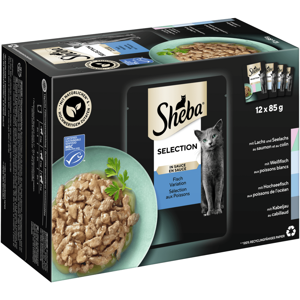 Selection Fisch Variation MSC in Sauce, Portionsbeutel